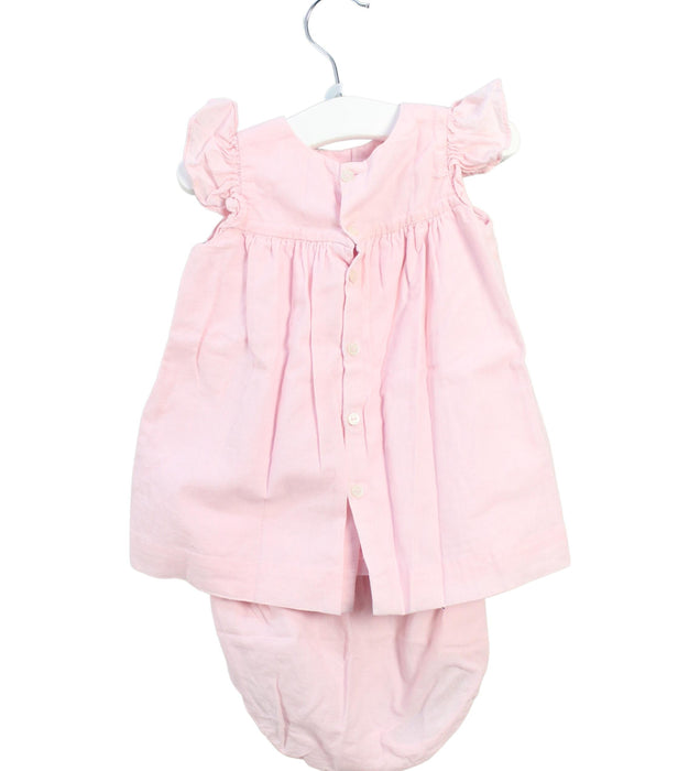 A Pink Dress Sets from Jacadi in size 3-6M for girl. (Back View)