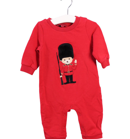 A Red Long Sleeve Jumpsuits from Nicholas & Bears in size 6-12M for boy. (Front View)