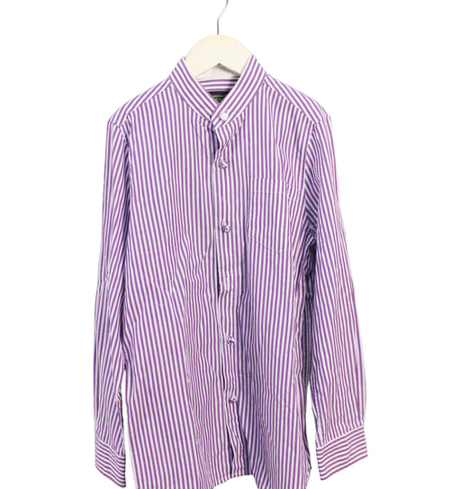 A Purple Shirts from Shanghai Tang in size 10Y for boy. (Front View)