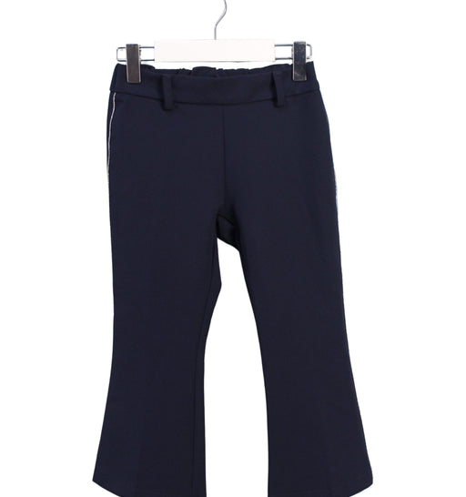 A Navy Casual Pants from Gusella in size 6T for girl. (Front View)