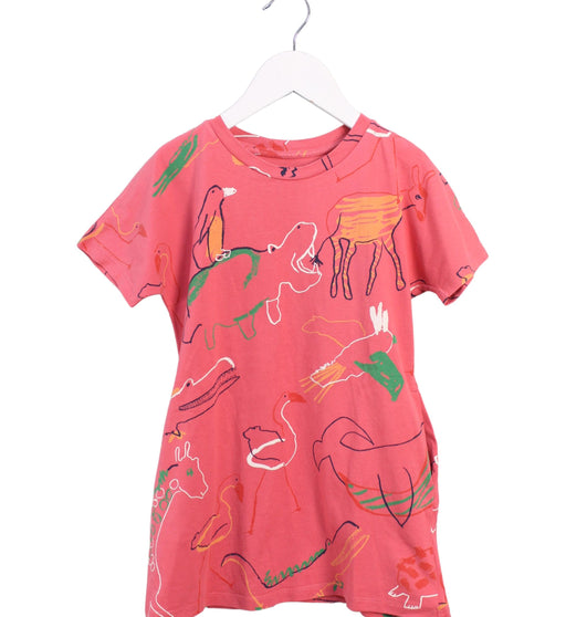 A Peach Short Sleeve Dresses from COS in size 4T for girl. (Front View)