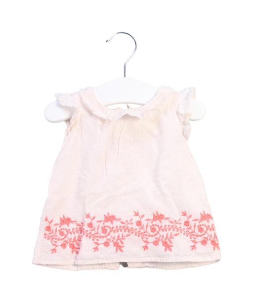 A White Short Sleeve Dresses from Carrément Beau in size 0-3M for girl. (Front View)