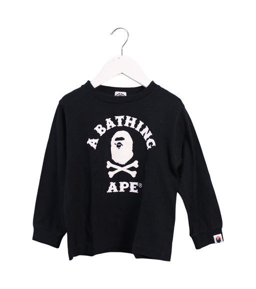 A Black Crewneck Sweatshirts from BAPE KIDS in size 2T for boy. (Front View)