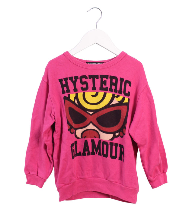 A Pink Crewneck Sweatshirts from Hysteric Mini in size 2T for girl. (Front View)