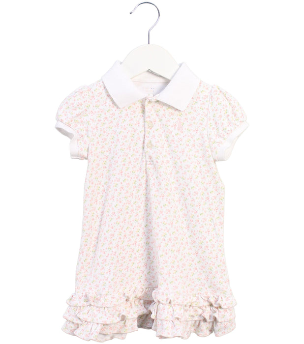 A White Short Sleeve Dresses from Ralph Lauren in size 2T for girl. (Front View)