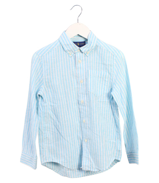 A Blue Shirts from Ralph Lauren in size 6T for boy. (Front View)