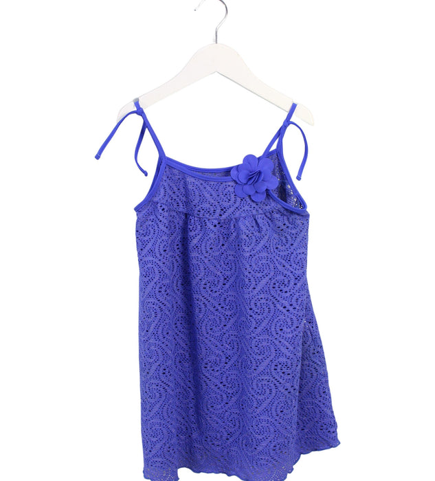 A Purple Sleeveless Tops from Dolores Cortes KIDS in size 10Y for girl. (Front View)