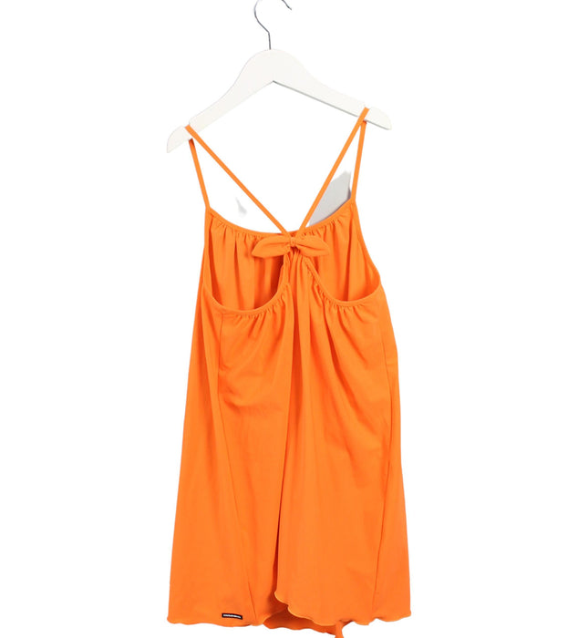 A Orange Sleeveless Dresses from Dolce & Gabbana in size 10Y for girl. (Back View)