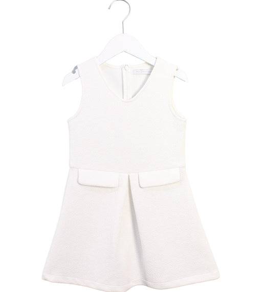 A White Sleeveless Dresses from Gingersnaps in size 8Y for girl. (Front View)