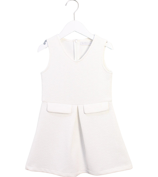 A White Sleeveless Dresses from Gingersnaps in size 8Y for girl. (Front View)