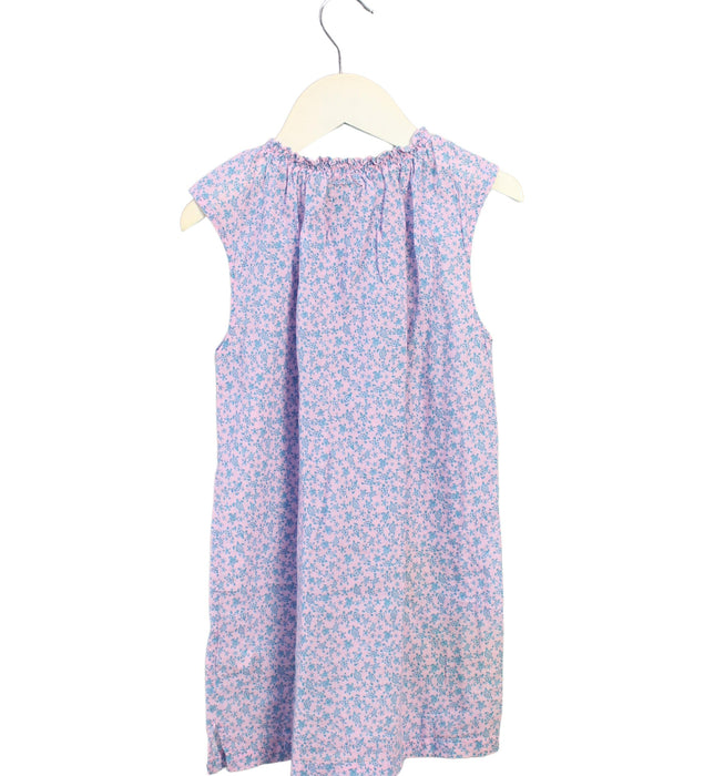 A Blue Sleeveless Dresses from Vilebrequin in size 4T for girl. (Back View)