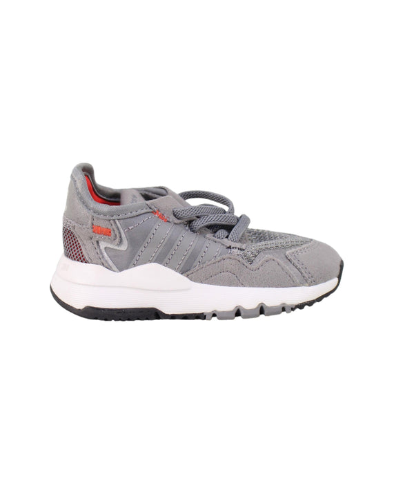 A Grey Sneakers from Adidas in size 12-18M for boy. (Back View)