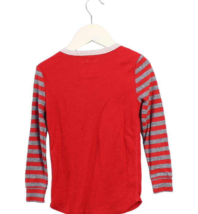 A Red Long Sleeve Tops from Crewcuts in size 5T for girl. (Back View)