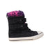 A Black Sneakers from Converse in size 6T for girl. (Back View)