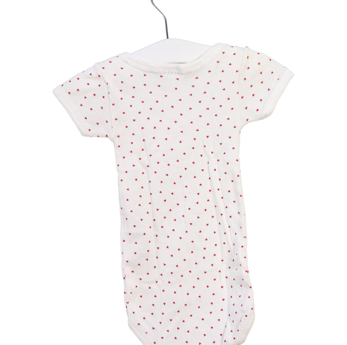 A Ivory Short Sleeve Bodysuits from Petit Bateau in size 3-6M for girl. (Back View)