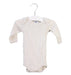 A Beige Long Sleeve Bodysuits from Petit Bateau in size 0-3M for girl. (Front View)