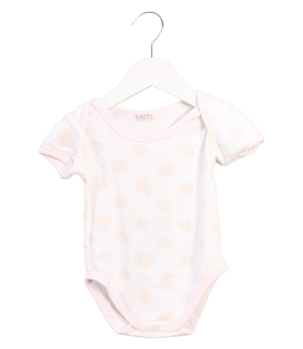 A Ivory Short Sleeve Bodysuits from Organic Natural Charm in size 12-18M for girl. (Front View)