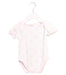 A Ivory Short Sleeve Bodysuits from Organic Natural Charm in size 12-18M for girl. (Front View)