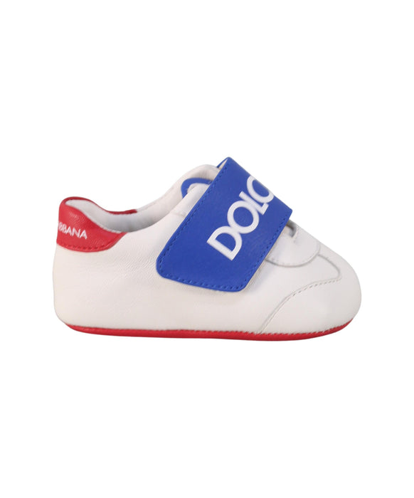 A White Sneakers from Dolce & Gabbana in size Newborn for boy. (Back View)