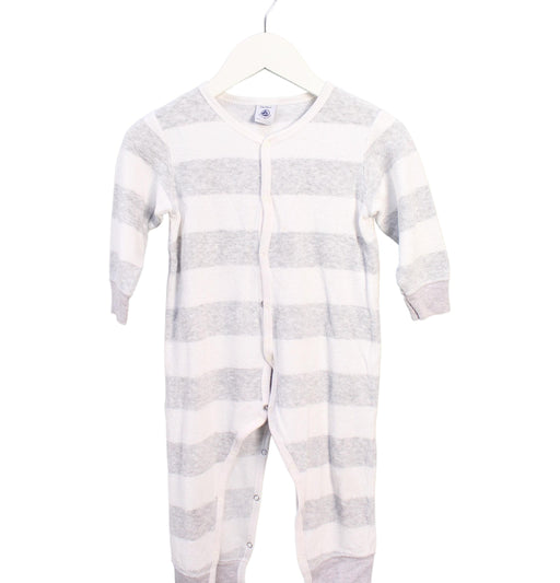 A Grey Long Sleeve Jumpsuits from Petit Bateau in size 18-24M for boy. (Front View)