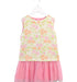 A Pink Sleeveless Dresses from Charabia in size 4T for girl. (Front View)