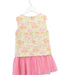 A Pink Sleeveless Dresses from Charabia in size 4T for girl. (Back View)