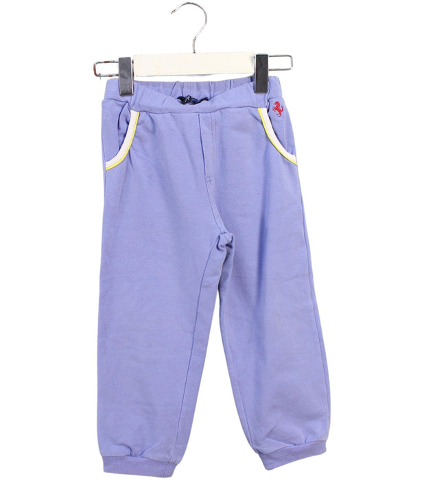 A Purple Pants Sets from Ferrari in size 2T for girl. (Back View)