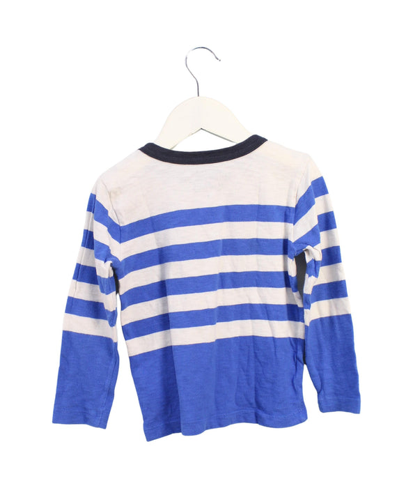 A Blue Long Sleeve Tops from Crewcuts in size 3T for boy. (Back View)