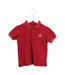 A Burgundy Short Sleeve Polos from Moncler in size 5T for girl. (Front View)