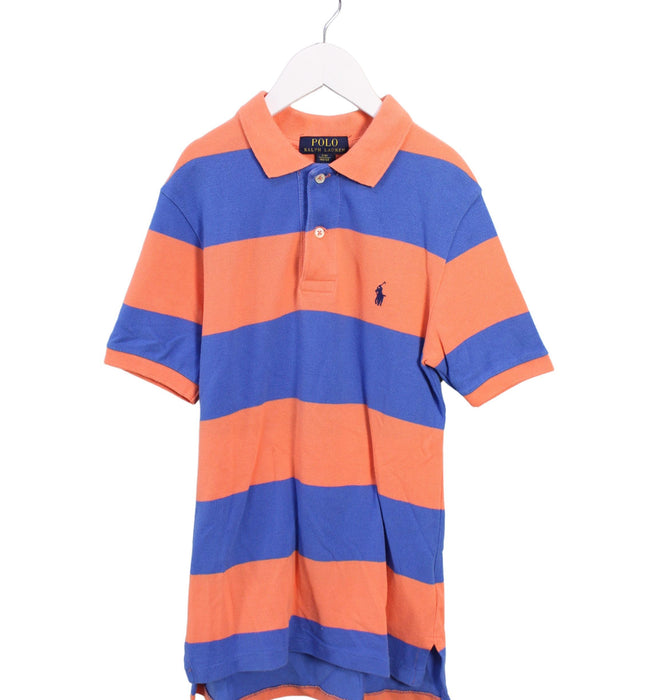 A Orange Short Sleeve Polos from Polo Ralph Lauren in size 8Y for boy. (Front View)