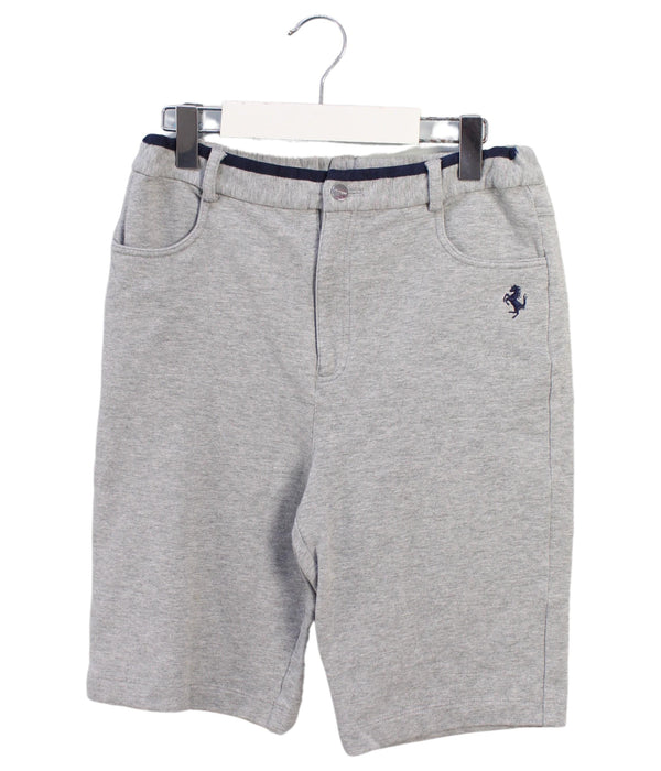 A Grey Shorts from Ferrari in size 10Y for boy. (Front View)