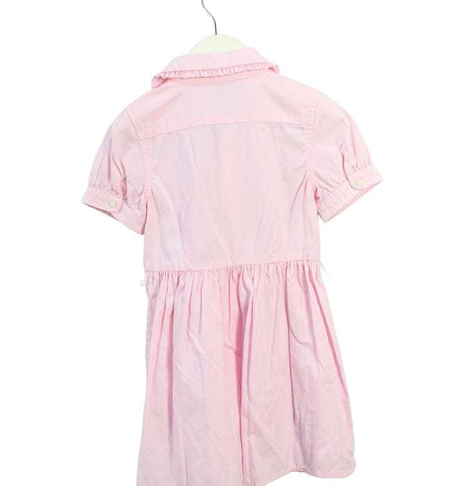 A Pink Short Sleeve Dresses from Polo Ralph Lauren in size 4T for girl. (Back View)