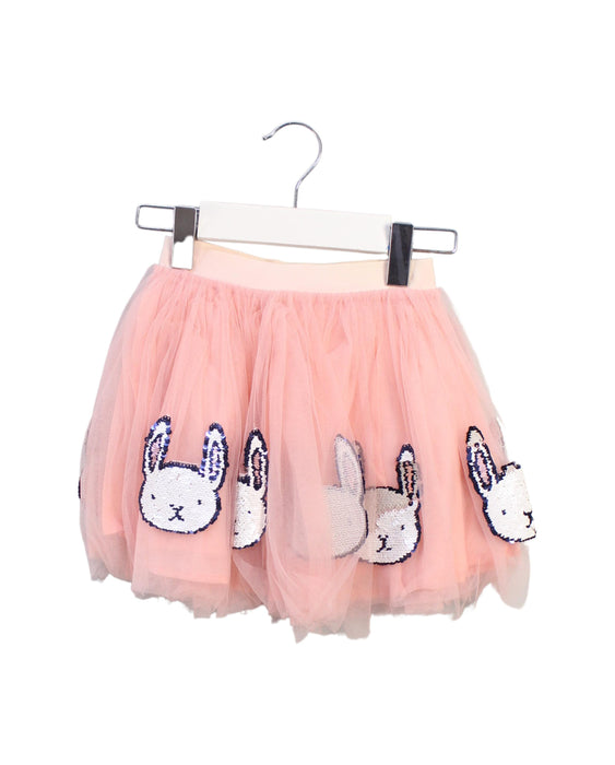 A Pink Tulle Skirts from Seed in size 4T for girl. (Front View)