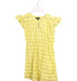 A Yellow Short Sleeve Dresses from Velveteen in size 4T for girl. (Front View)