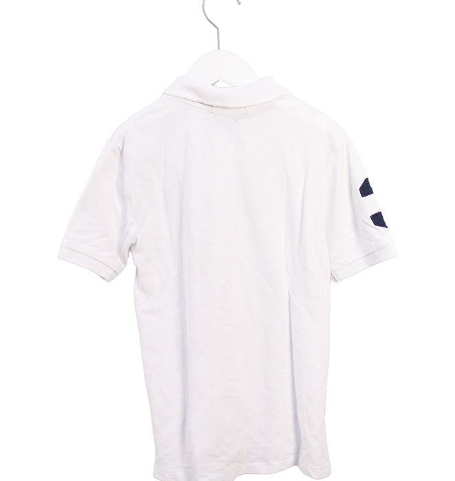 A White Short Sleeve Polos from Polo Ralph Lauren in size 8Y for boy. (Back View)