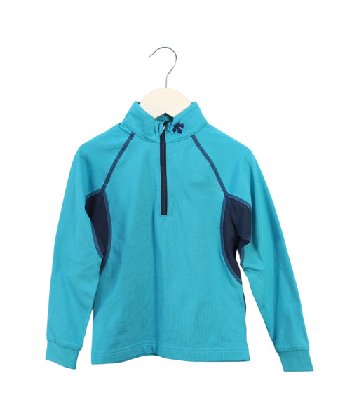 A Teal Active Tops from Descente in size 4T for girl. (Front View)