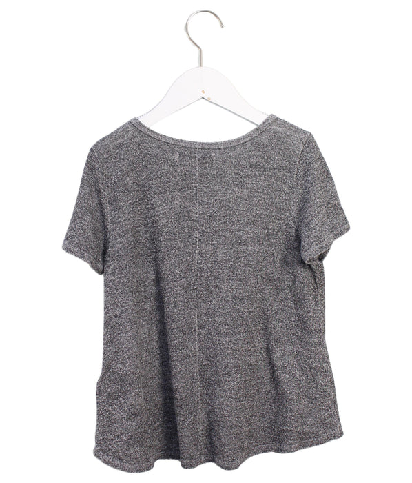 A Grey Short Sleeve Tops from Abercrombie & Fitch in size 12Y for girl. (Back View)