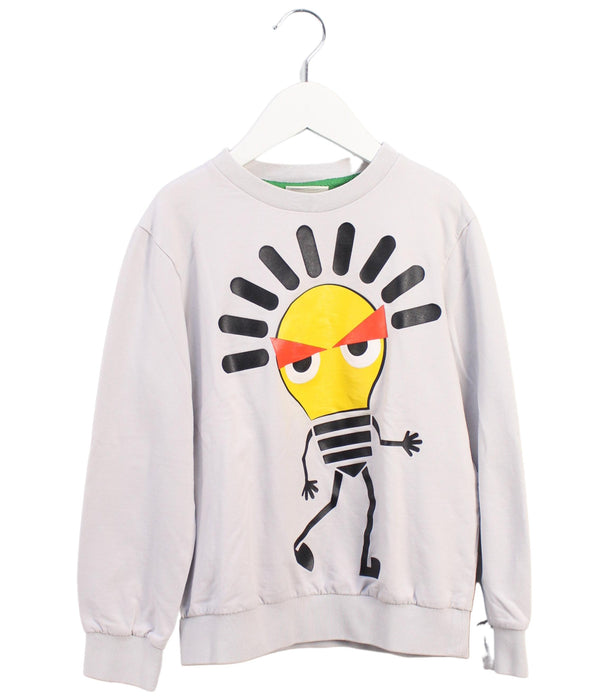 A Grey Crewneck Sweatshirts from Fendi in size 8Y for boy. (Front View)