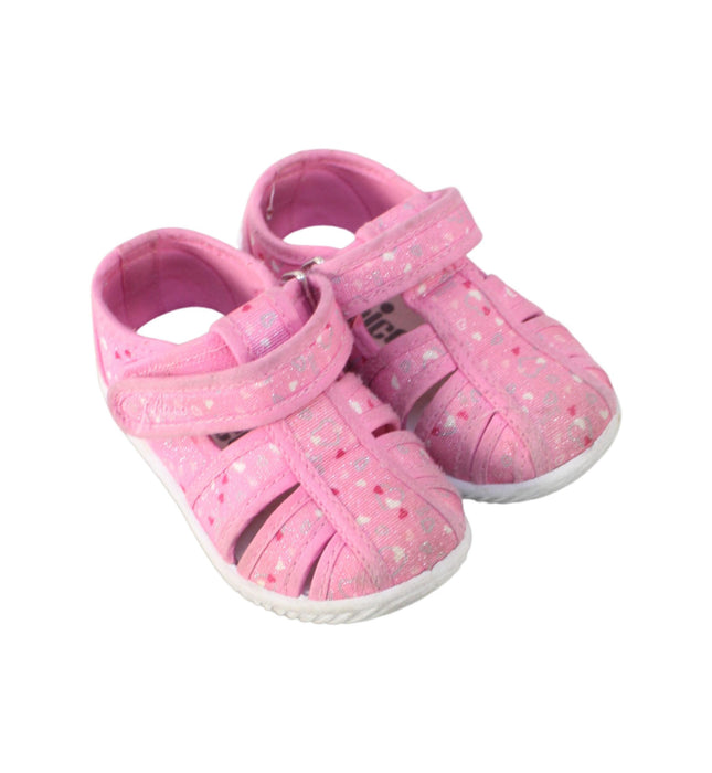 A Pink Sandals from Chicco in size 12-18M for girl. (Front View)