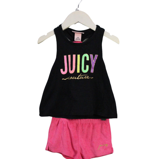 A Black Shorts Sets from Juicy Couture in size 12-18M for girl. (Front View)