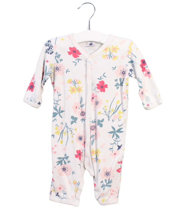 A Multicolour Long Sleeve Rompers from Petit Bateau in size 3-6M for girl. (Front View)