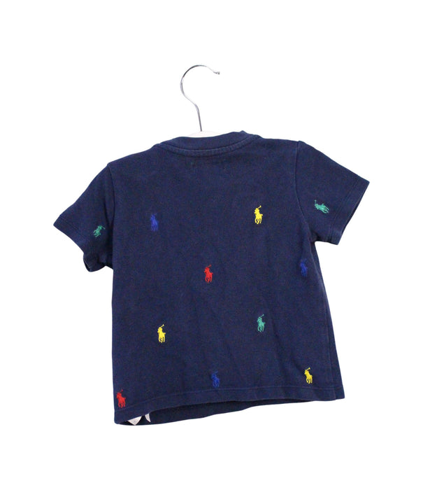 A Navy Short Sleeve Tops from Ralph Lauren in size 6-12M for boy. (Back View)