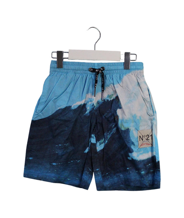 A Blue Swim Shorts from Nº21 in size 6T for boy. (Front View)