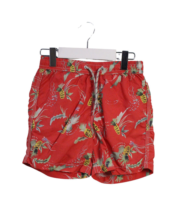 A Red Swim Shorts from Bellerose in size 6T for boy. (Front View)