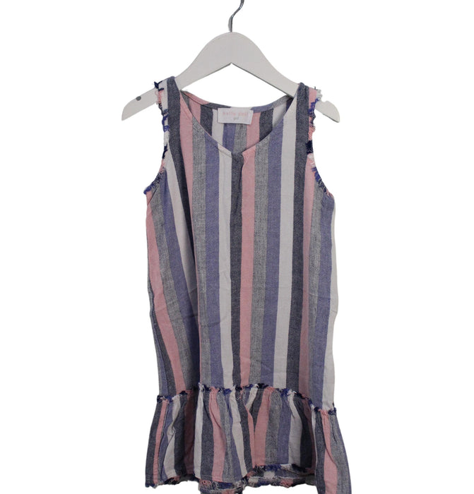 A Multicolour Sleeveless Dresses from Bella Dahl in size 4T for girl. (Front View)