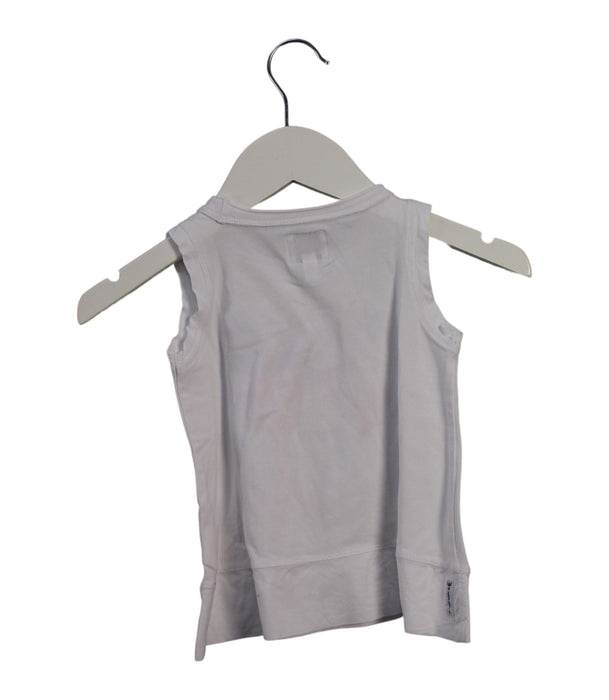 A White Sleeveless Tops from Armani in size 2T for girl. (Back View)