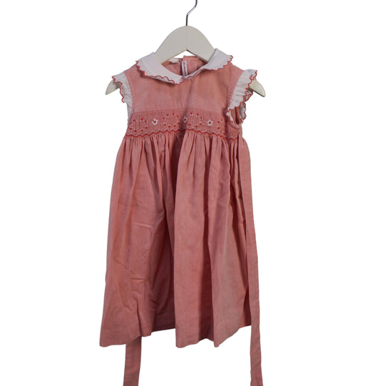 A Pink Sleeveless Dresses from Les Enfants de Gisele in size 2T for girl. (Front View)