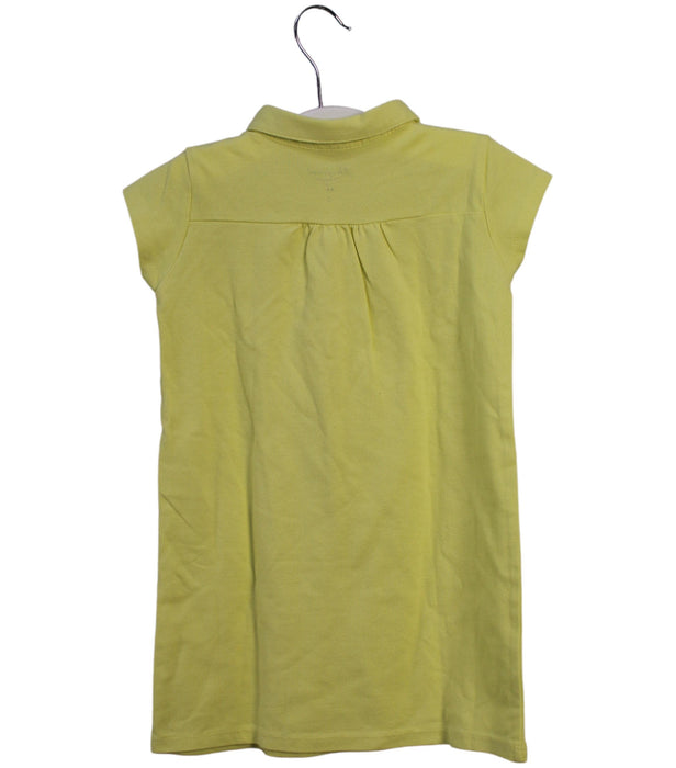 A Yellow Short Sleeve Dresses from Bonpoint in size 3T for girl. (Back View)