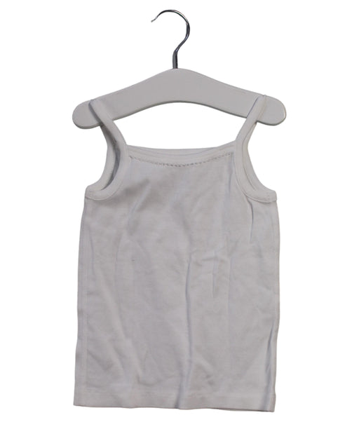 A White Sleeveless Tops from Hanna Andersson in size 18-24M for girl. (Front View)