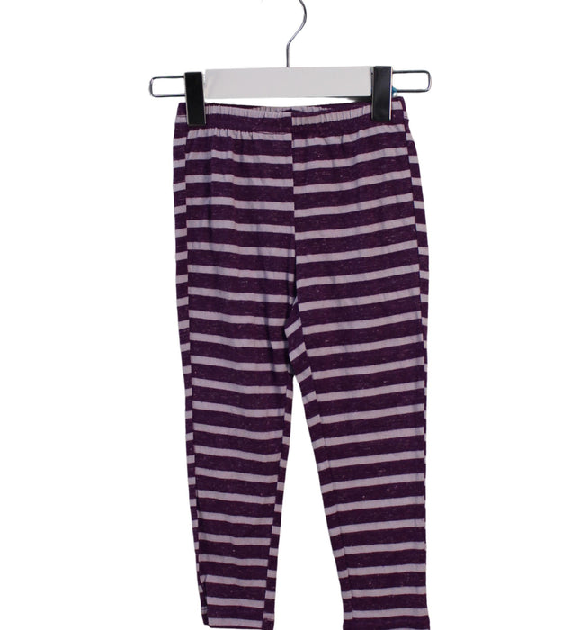 A Purple Leggings from Siaomimi in size 3T for girl. (Front View)